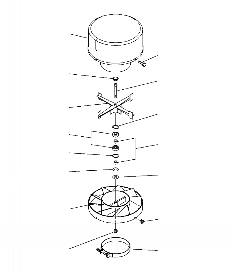 Схема запчастей Komatsu PC300HD-8 - B9999-Y8 ВОЗД. ПРЕФИЛЬТР КОМПОНЕНТЫ ДВИГАТЕЛЯ