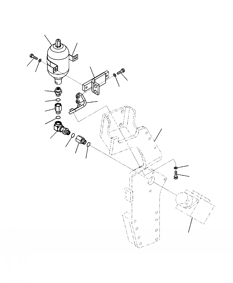 Схема запчастей Komatsu PC300HD-8 - H7-A НАВЕСНОЕ ОБОРУД-Е АККУМУЛЯТОР (-АКТУАТОР) ГИДРАВЛИКА