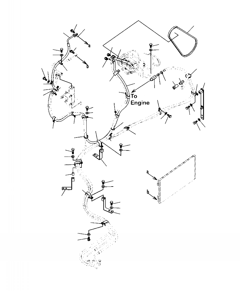 Схема запчастей Komatsu PC300HD-8 - K7-A ПАТРУБКИ КОНДИЦИОНЕРА СОЕДИН-Е OPERATOR\XD S ОБСТАНОВКА И СИСТЕМА УПРАВЛЕНИЯ