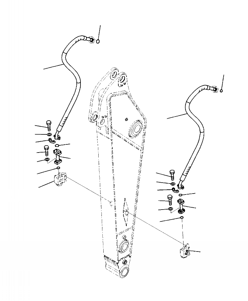 Схема запчастей Komatsu PC300HD-8 - T-A РУКОЯТЬ . M ДОПОЛН. ГИДРОЛИНИЯ РАБОЧЕЕ ОБОРУДОВАНИЕ