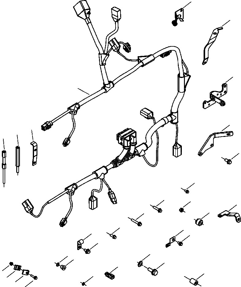 Схема запчастей Komatsu PC300LC-8 - A-AA УПРАВЛ-Е ДВИГАТЕЛЕМ MODULE ПРОВОДКА ДВИГАТЕЛЬ