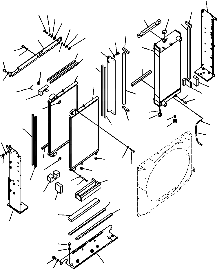 Схема запчастей Komatsu PC300LC-8 - C-A ОХЛАЖД-Е РАДИАТОР И МАСЛООХЛАДИТЕЛЬ СИСТЕМА ОХЛАЖДЕНИЯ