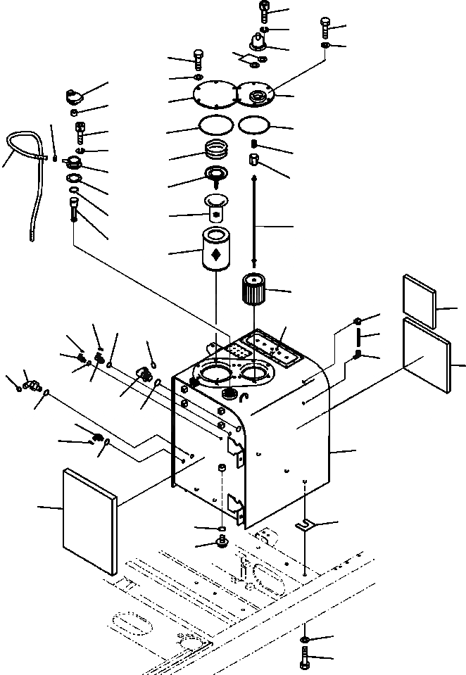 Схема запчастей Komatsu PC300LC-8 - H-A ГИДР. БАК. ГИДРАВЛИКА