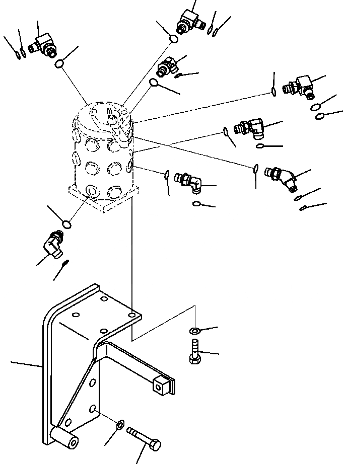 Схема запчастей Komatsu PC300LC-8 - H8-A MULTI PATTERN КЛАПАН СОЕДИНИТЕЛЬН. ЧАСТИ - WAY С НАВЕСНОЕ ОБОРУД-Е ГИДРАВЛИКА