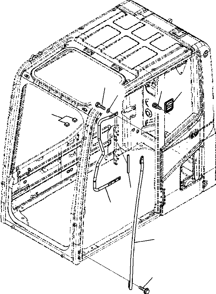 Схема запчастей Komatsu PC300LC-8 - K-A КАБИНА PRESSURE КЛАПАН И РУЧКА АНТИВАНДАЛЬН. OPERATOR\XD S ОБСТАНОВКА И СИСТЕМА УПРАВЛЕНИЯ