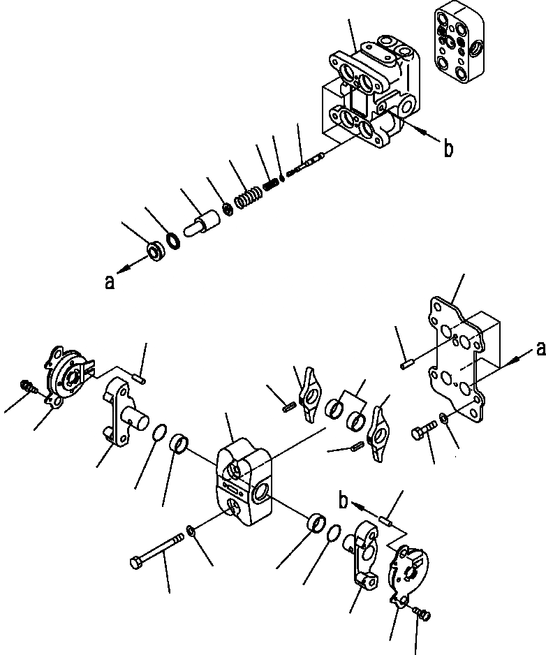 Схема запчастей Komatsu PC300LC-8 - K-A КЛАПАН PPCДЛЯ ХОД (/) OPERATOR\XD S ОБСТАНОВКА И СИСТЕМА УПРАВЛЕНИЯ