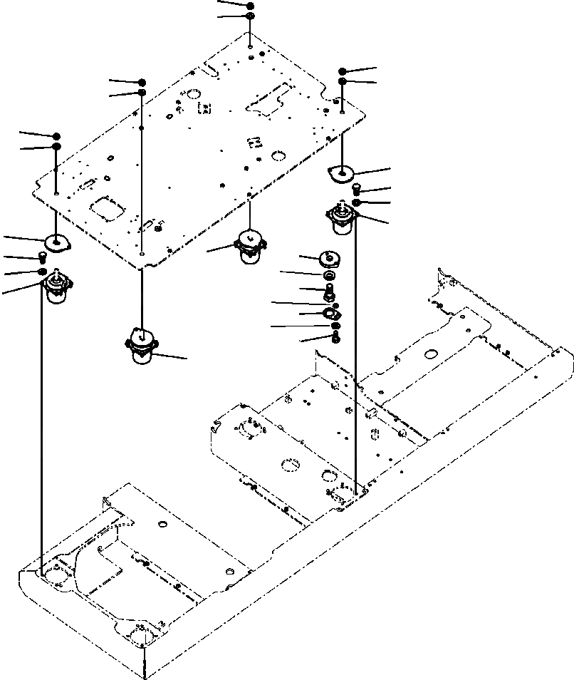 Схема запчастей Komatsu PC300LC-8 - K-A КАБИНА КРЕПЛЕНИЕ ПОЛАS OPERATOR\XD S ОБСТАНОВКА И СИСТЕМА УПРАВЛЕНИЯ