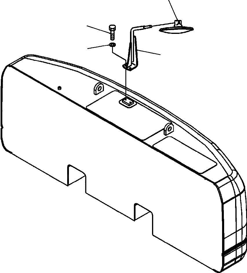 Схема запчастей Komatsu PC300LC-8 - M-A ЗЕРКАЛАПРОТИВОВЕС ЗАДН. VIEW ЧАСТИ КОРПУСА