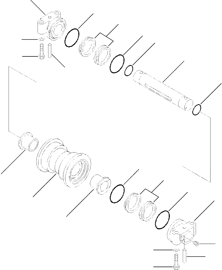Схема запчастей Komatsu PC300LC-8 - R-A ОПОРНЫЙ КАТОК НИЖН.CARRIAGE