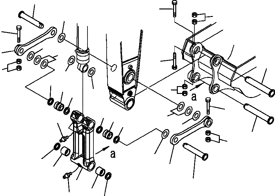 Схема запчастей Komatsu PC300LC-8 - T-A РУКОЯТЬ СОЕДИНЕНИЕ КОВША РАБОЧЕЕ ОБОРУДОВАНИЕ