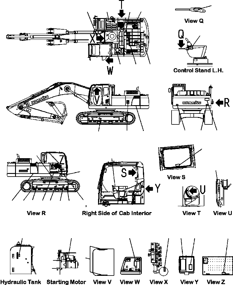 Схема запчастей Komatsu PC300LC-8 - U-A ТАБЛИЧКИ ИСПАНИЯ БУКВЕНН. ДЛЯ LATIN AMERICA СПЕЦ-Я. МАРКИРОВКА