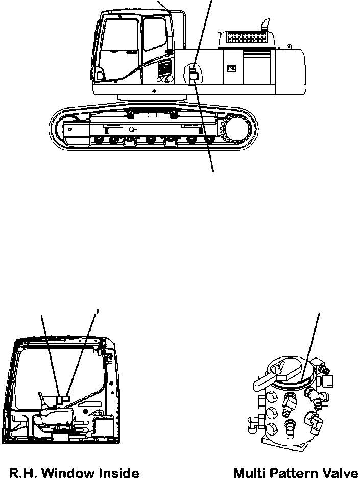 Схема запчастей Komatsu PC300LC-8 - U-A ISO/ЭКСКАВАТ. CHANGE КЛАПАН ТАБЛИЧКИS МАРКИРОВКА