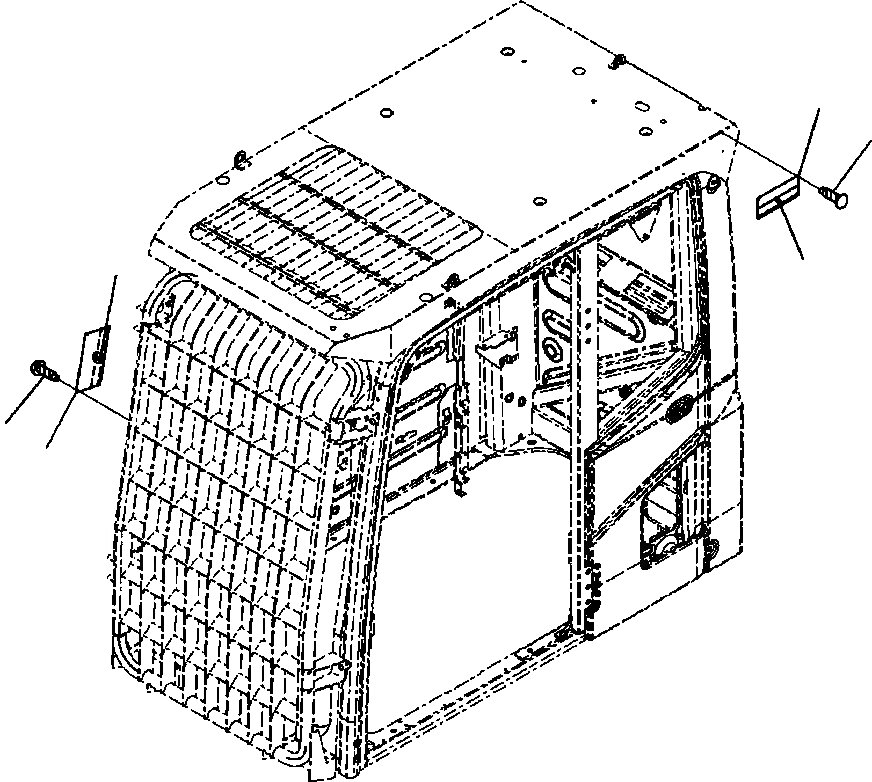 Схема запчастей Komatsu PC300LC-8 - U-A ВЕРХН. AND ФРОНТАЛЬНАЯ ЗАЩИТА WARNING ИСПАНИЯ МАРКИРОВКА