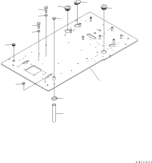 Схема запчастей Komatsu PC300LL-7L - ОСНОВН. КОНСТРУКЦИЯ КАБИНА ОПЕРАТОРА И СИСТЕМА УПРАВЛЕНИЯ