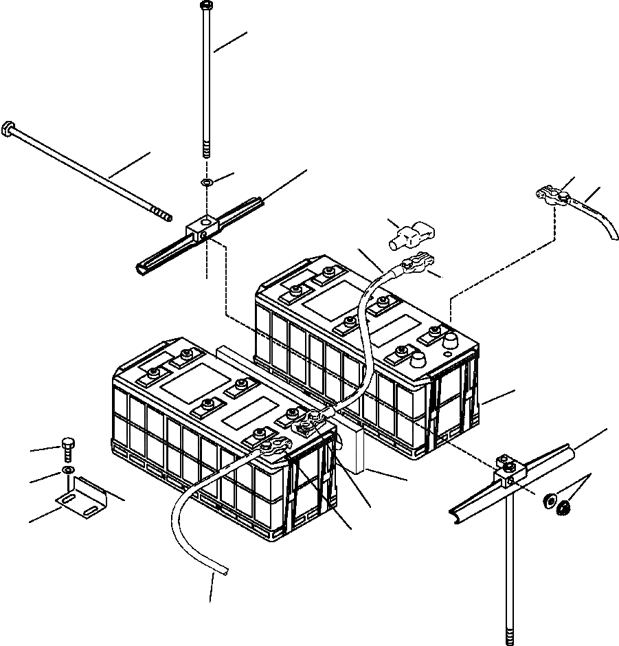 Схема запчастей Komatsu PC300LC-6LC - FIG. E-A АККУМУЛЯТОР - PCLC/HD- - заводской номер A8 - A87 ЭЛЕКТРИКА