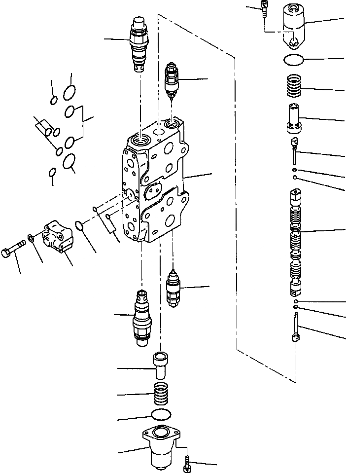 Схема запчастей Komatsu PC300LC-6LC - FIG. H-A ОСНОВН. КЛАПАН (/) - АКТУАТОР ГИДРАВЛИКА