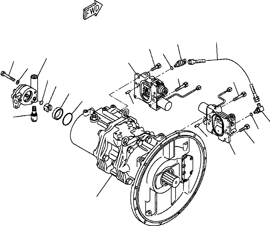 Схема запчастей Komatsu PC300LC-6LC - FIG. H-A ОСНОВН. ГИДР. НАСОС., НАСОС /9 - HPV ++BARO- ГИДРАВЛИКА