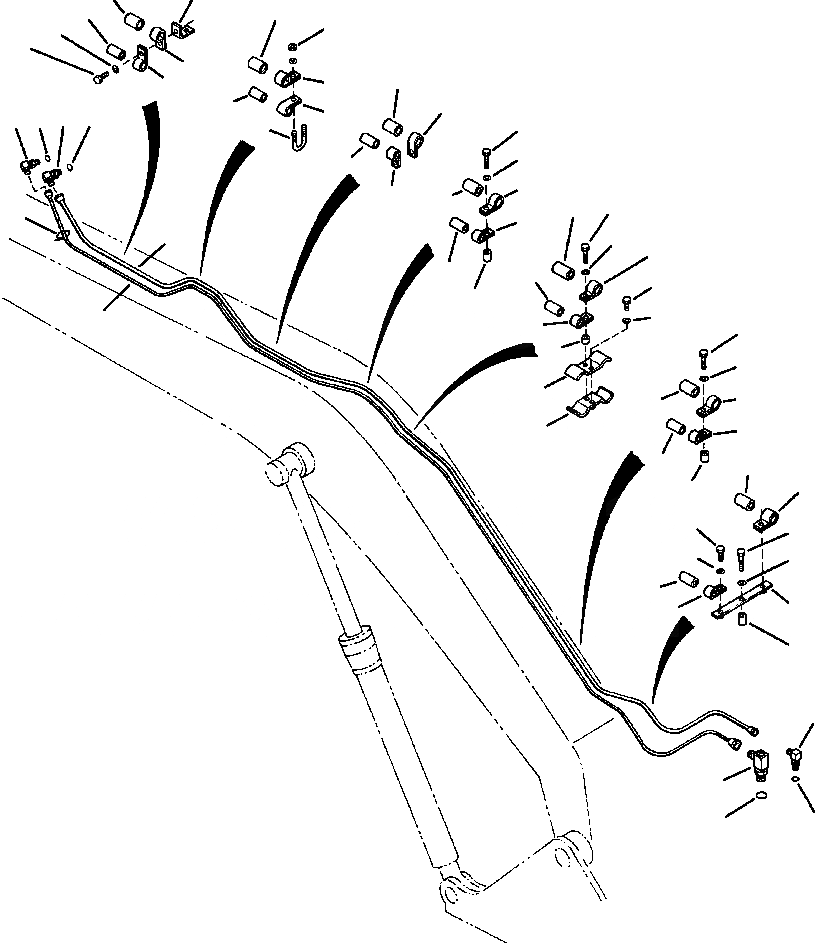 Схема запчастей Komatsu PC300LC-6LC - FIG. H-A ПРЕДОТВРАЩЕНИЕ СМЕЩЕНИЮ - РУКОЯТЬ - ТРУБЫ И КРЕПЛЕНИЕ ДЛЯ СТАНДАРТН. СТРЕЛА И РУКОЯТЬ ГИДРАВЛИКА