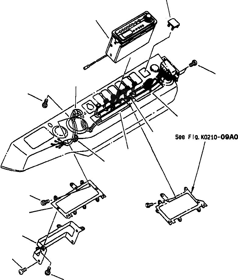 Схема запчастей Komatsu PC300LC-6LC - FIG. K-A OPERATOR КАБИНА - ПАНЕЛЬ Э/ПРОВОДКА С РАДИО И ВЫСОК. ЕМК. ОБОГРЕВАТЕЛЬ. КАБИНА ОПЕРАТОРА И СИСТЕМА УПРАВЛЕНИЯ