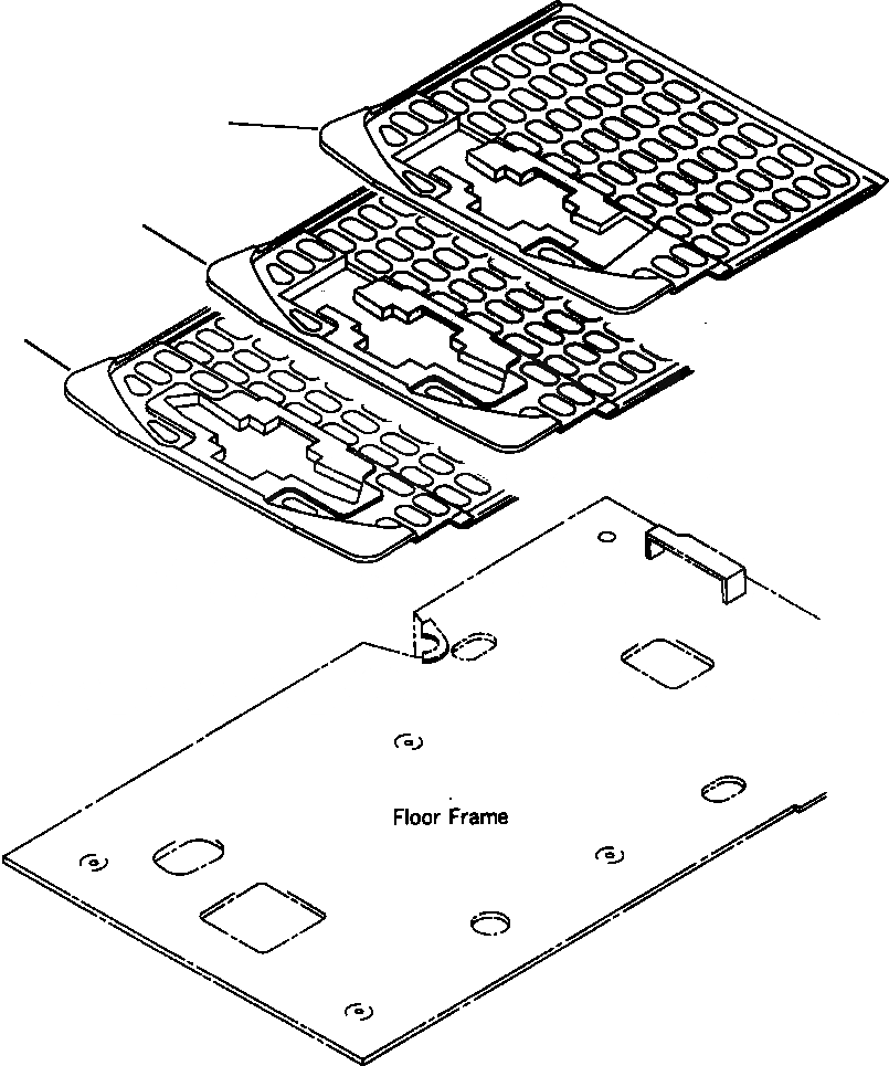 Схема запчастей Komatsu PC300LC-6LC - FIG. K-A ПОЛ МАТЕРИАЛS КАБИНА ОПЕРАТОРА И СИСТЕМА УПРАВЛЕНИЯ