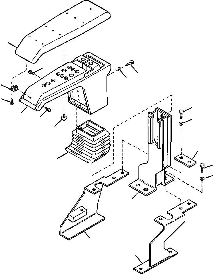 Схема запчастей Komatsu PC300LC-6LC - FIG. K-A ПРАВ. ПОДЛОКОТНИК КАБИНА ОПЕРАТОРА И СИСТЕМА УПРАВЛЕНИЯ