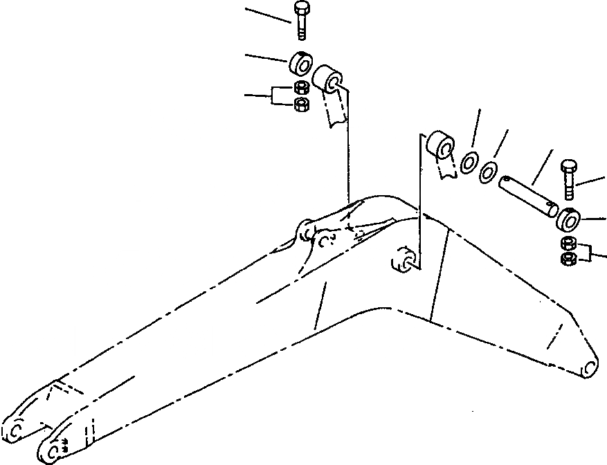 Схема запчастей Komatsu PC300LC-6LC - FIG. T-A ЦИЛИНДР СТРЕЛЫВЕРХН. ПАЛЕЦ РАБОЧЕЕ ОБОРУДОВАНИЕ