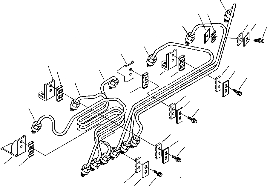 Схема запчастей Komatsu PC300LC-7L - A-AA ТОПЛИВН. ВПРЫСК ТРУБЫ ДВИГАТЕЛЬ