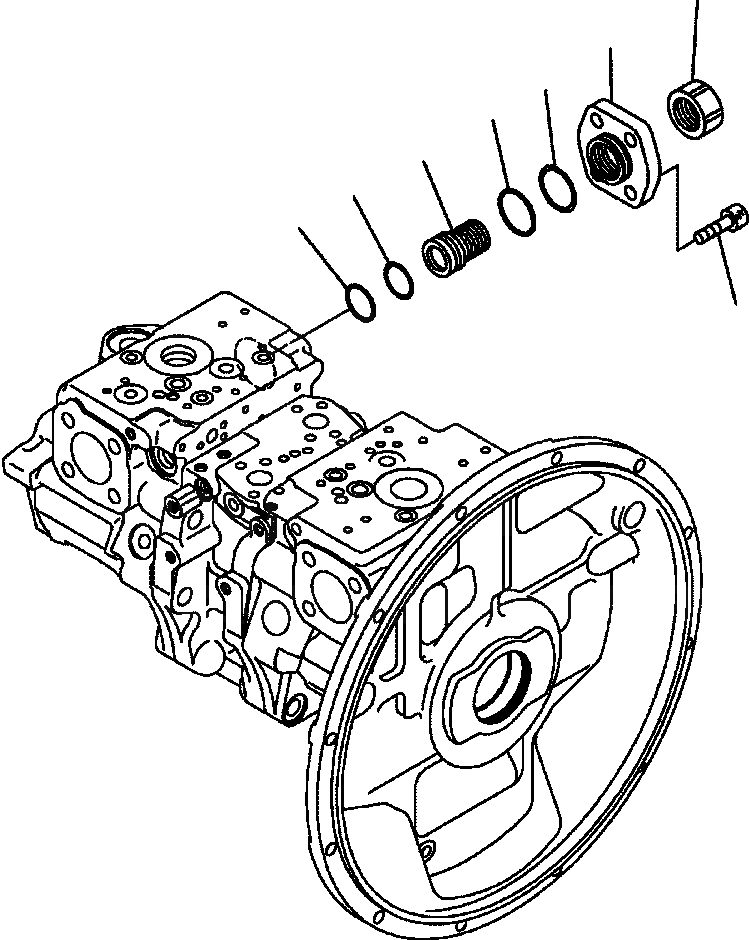 Схема запчастей Komatsu PC300LC-7L - H-9A ОСНОВН. НАСОС ЗАДН. PC КЛАПАН COVER ГИДРАВЛИКА