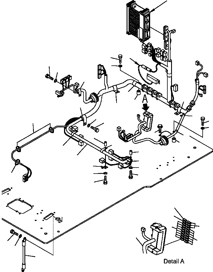 Схема запчастей Komatsu PC300LC-7L - K-A КАБИНА ОСНОВН. КОНСТРУКЦИЯ ЭЛЕКТР. заводской номер A87- OPERATOR ОБСТАНОВКА И СИСТЕМА УПРАВЛЕНИЯ