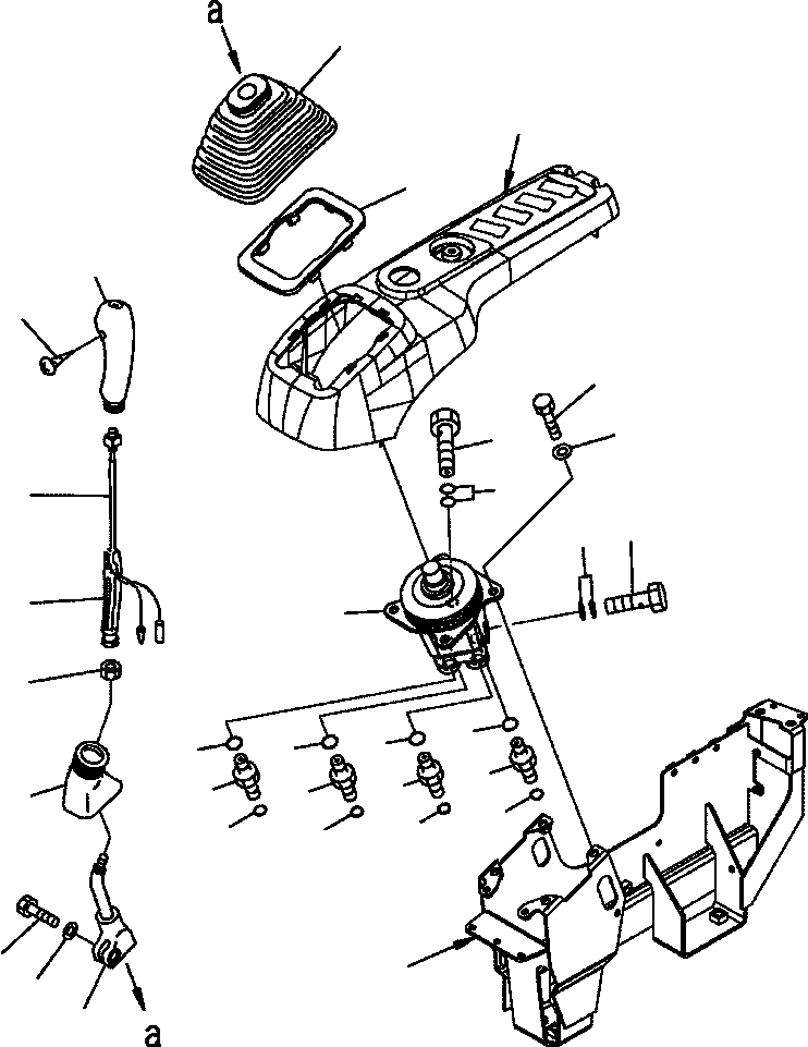 Схема запчастей Komatsu PC300LC-7L - K-A КАБИНА ОСНОВН. КОНСТРУКЦИЯ ПРАВ. - РЫЧАГ И КЛАПАН заводской номер A87- OPERATOR ОБСТАНОВКА И СИСТЕМА УПРАВЛЕНИЯ