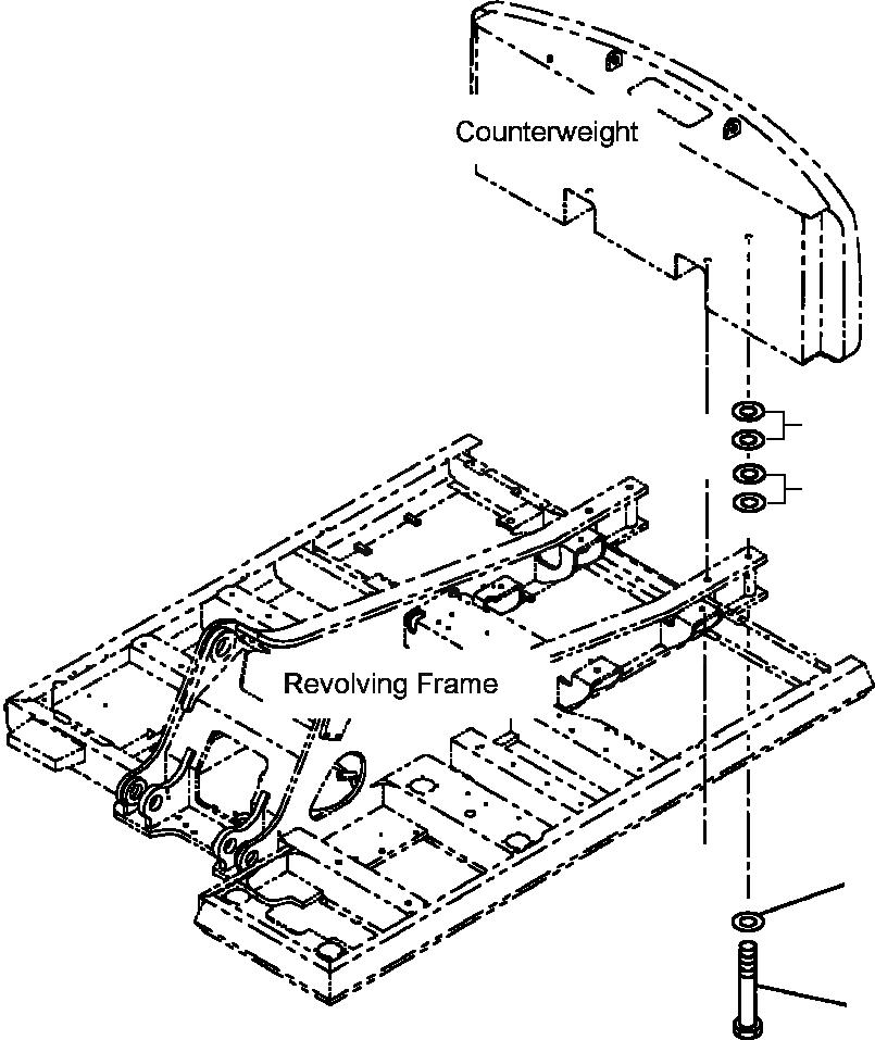 Схема запчастей Komatsu PC300LC-7L - M-A ПРОТИВОВЕС КРЕПЛЕНИЕ ЧАСТИ КОРПУСА