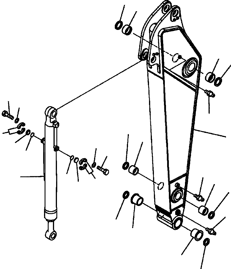 Схема запчастей Komatsu PC300LC-7L - T-A РУКОЯТЬ . M КОРОТК. заводской номер A89- РАБОЧЕЕ ОБОРУДОВАНИЕ