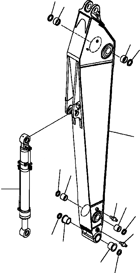 Схема запчастей Komatsu PC300LC-7L - T-A РУКОЯТЬ . M УДЛИНН. заводской номер A88-A89 РАБОЧЕЕ ОБОРУДОВАНИЕ