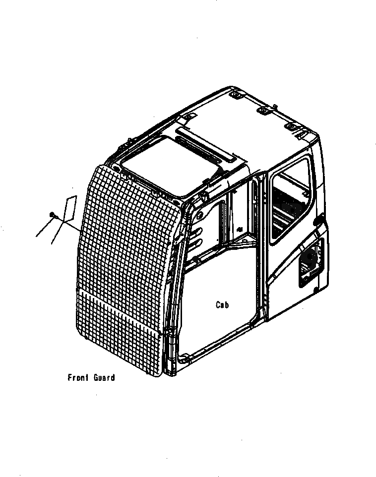Схема запчастей Komatsu PC300LC-7L - U-A ПЛАСТИНА ВЕРХН. ЧАСТИ КОРПУСА БЛОК УРОВЕНЬ МАРКИРОВКА