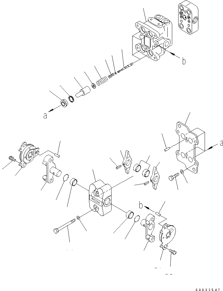 Схема запчастей Komatsu PC300LC-7E0 - PPC ХОД КЛАПАН (/) КАБИНА ОПЕРАТОРА И СИСТЕМА УПРАВЛЕНИЯ