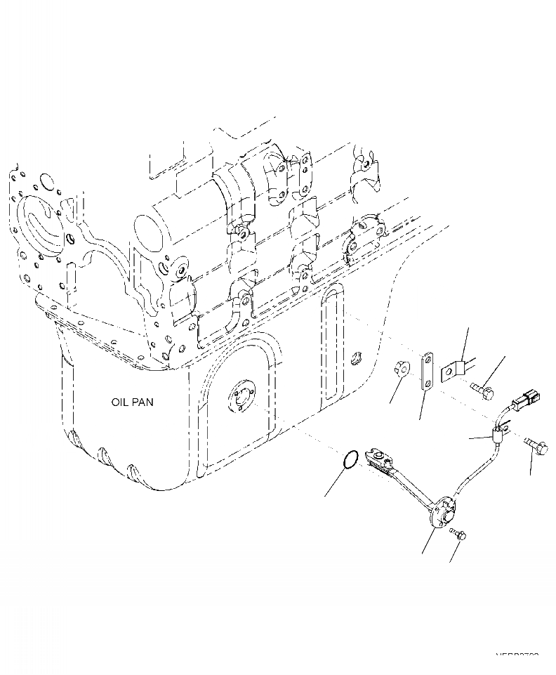 Схема запчастей Komatsu PC300LL-7E0 - A8-AB ДАТЧИК УР-НЯ МАСЛА ДВИГАТЕЛЬ
