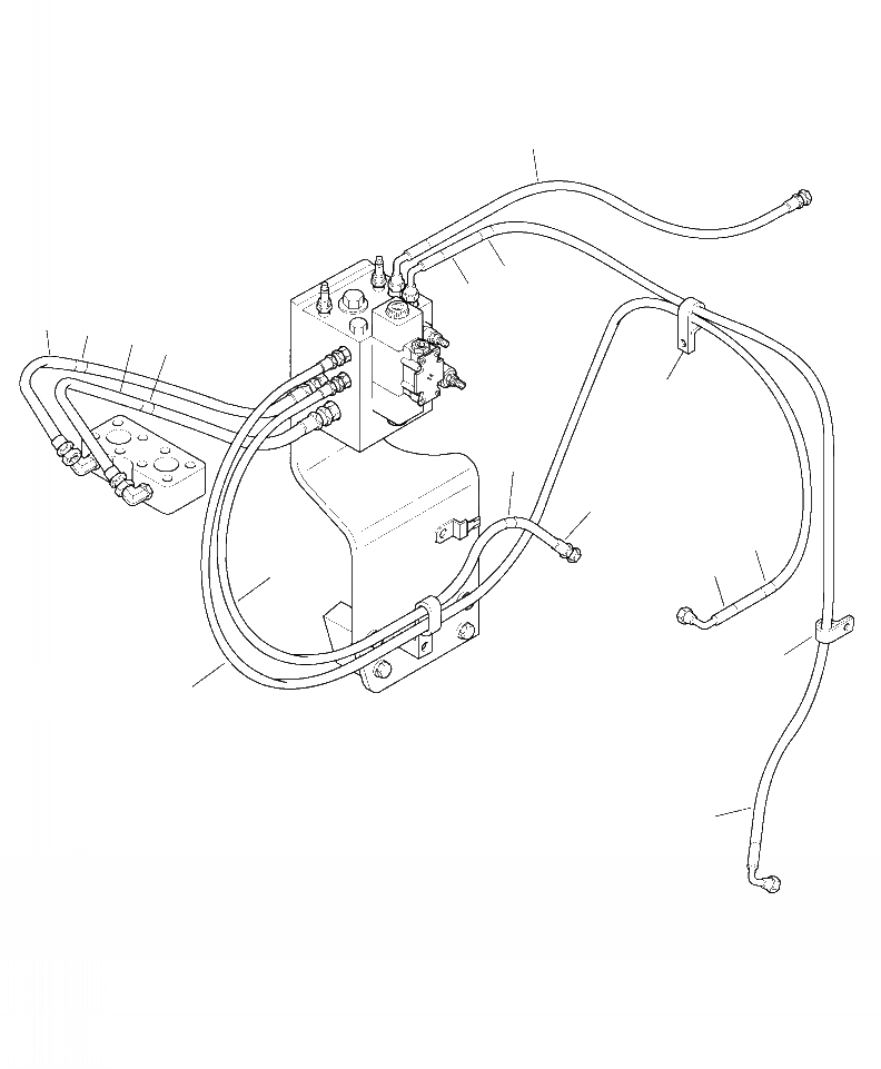 Схема запчастей Komatsu PC300LL-7E0 - H87-A SOFT ПОВОРОТН. ГИДРОЛИНИЯ ГИДРАВЛИКА