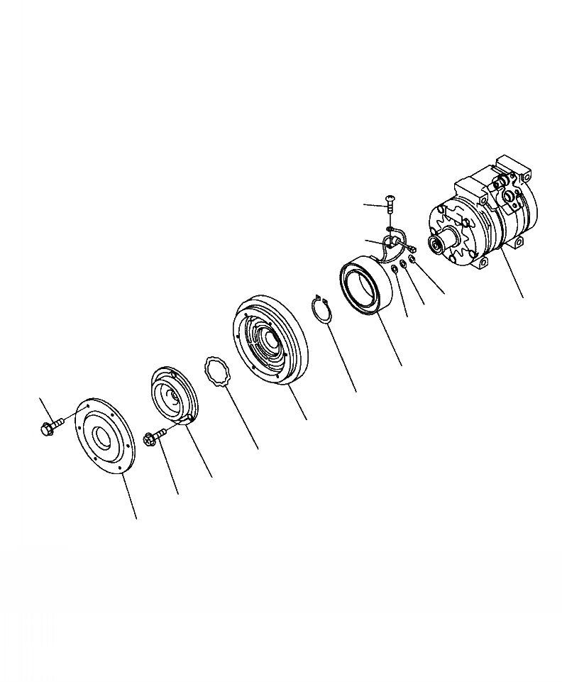 Схема запчастей Komatsu PC300LL-7E0 - K7-H КОНДИЦ. ВОЗДУХА КОМПРЕССОР OPERATOR\XD S ОБСТАНОВКА И СИСТЕМА УПРАВЛЕНИЯ
