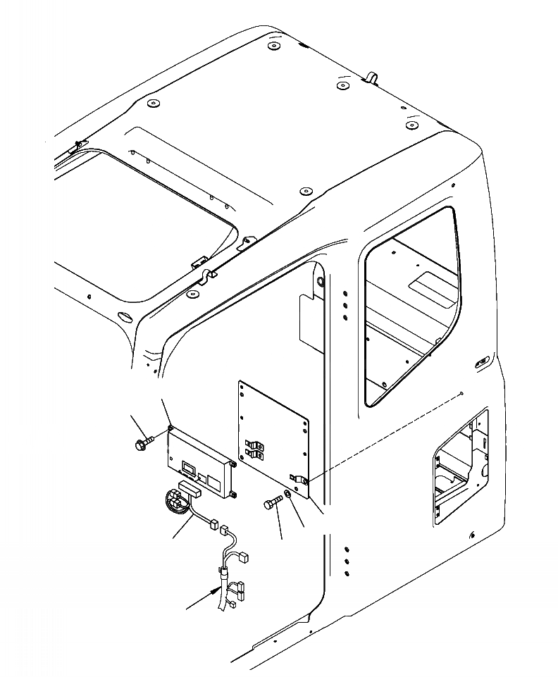 Схема запчастей Komatsu PC300LL-7E0 - K-7H КАБИНА KOMTRAX OPERATOR\XD S ОБСТАНОВКА И СИСТЕМА УПРАВЛЕНИЯ