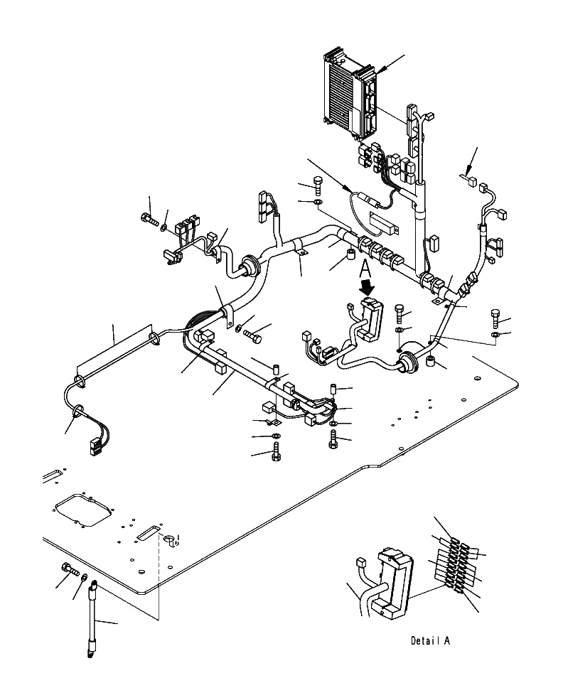 Схема запчастей Komatsu PC300LL-7E0 - K-H КАБИНА Э/ПРОВОДКА И ПРЕДОХРАНИТЕЛЬS OPERATOR\XD S ОБСТАНОВКА И СИСТЕМА УПРАВЛЕНИЯ