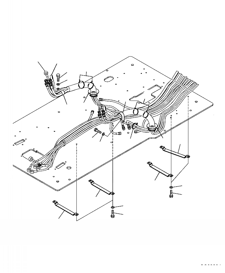 Схема запчастей Komatsu PC300LL-7E0 - K-H КАБИНА PPC КРЕПЛЕНИЕ OPERATOR\XD S ОБСТАНОВКА И СИСТЕМА УПРАВЛЕНИЯ