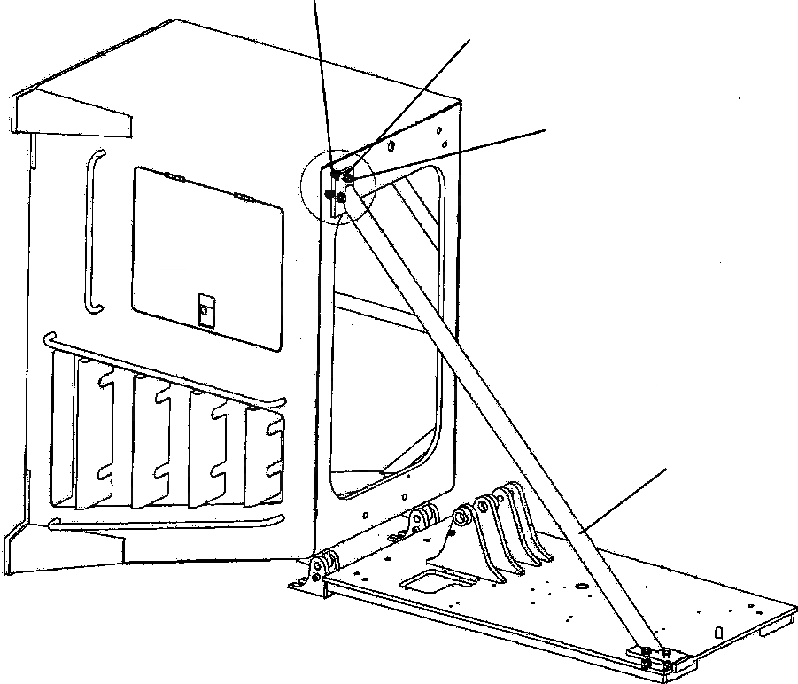 Схема запчастей Komatsu PC300LL-7E0 - M8-8A КАБИНА 8/ INCH RISER (SHIPПАЛЕЦG BAR) ЧАСТИ КОРПУСА