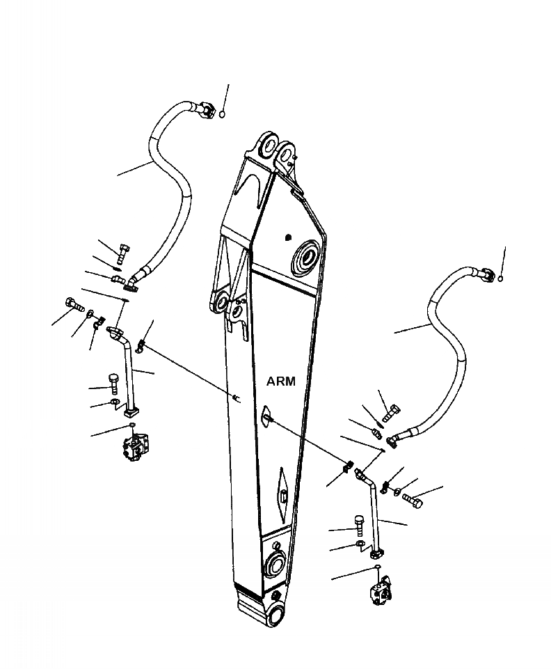 Схема запчастей Komatsu PC300LL-7E0 - T-A РУКОЯТЬ . M (ДОПОЛН. ГИДРОЛИНИЯ) РАБОЧЕЕ ОБОРУДОВАНИЕ