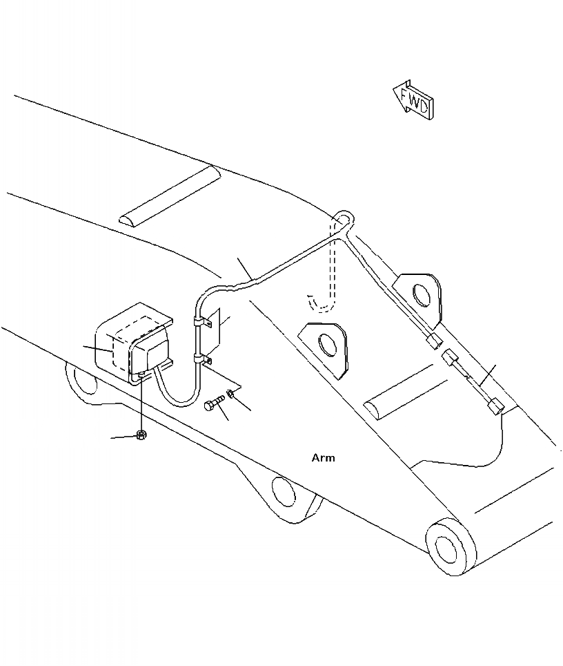 Схема запчастей Komatsu PC300LL-7E0 - T-A LOG ПОГРУЗ. РАБОЧ. ОСВЕЩЕНИЕ (СТРЕЛА LIGHT) РАБОЧЕЕ ОБОРУДОВАНИЕ