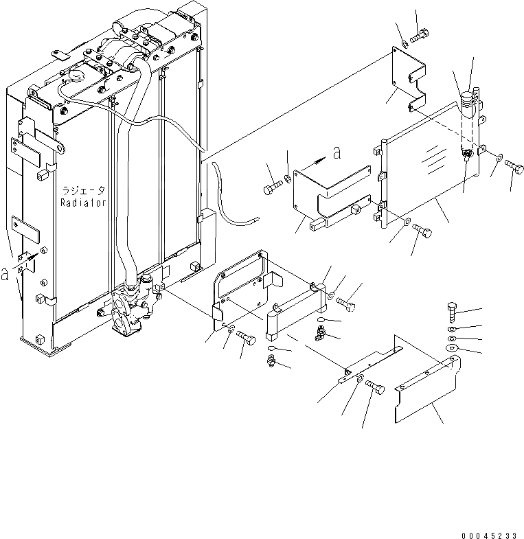 Схема запчастей Komatsu PC308USLC-3E0-W1 - ОХЛАЖД-Е (ТРУБЫ¤ ВТОРИЧН. БАК И КРЕПЛЕНИЕ РАДИАТОРА) СИСТЕМА ОХЛАЖДЕНИЯ