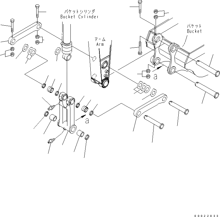 Схема запчастей Komatsu PC308USLC-3E0-W1 - РУКОЯТЬ (.M) (СОЕДИНЕНИЕ КОВША) (С ДОПОЛН. ГИДРОЛИНИЕЙ) ( ЧАС. СИСТЕМА СМАЗКИ) РАБОЧЕЕ ОБОРУДОВАНИЕ