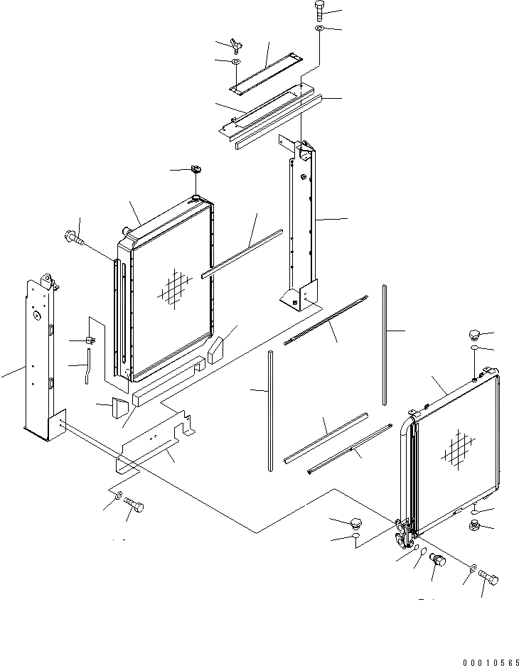 Схема запчастей Komatsu PC308USLC-3 - ОХЛАЖД-Е (РАДИАТОР)(№-) СИСТЕМА ОХЛАЖДЕНИЯ