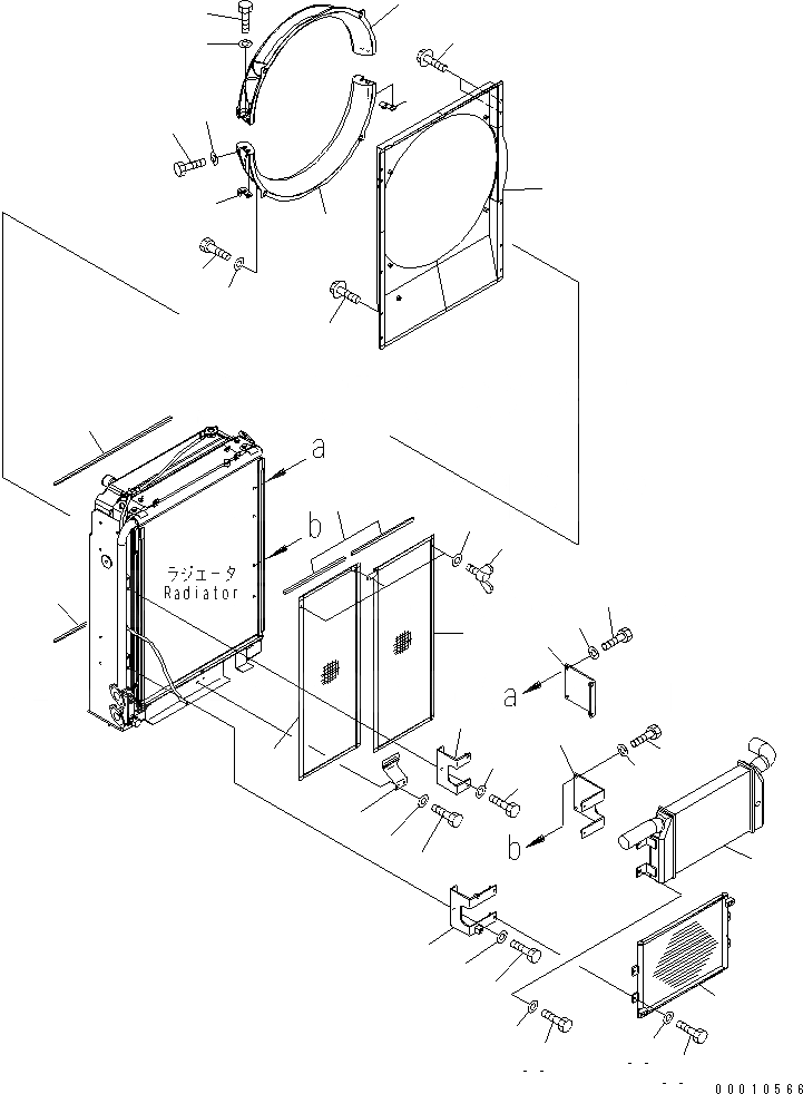 Схема запчастей Komatsu PC308USLC-3 - ОХЛАЖД-Е (ПОСЛЕОХЛАДИТЕЛЬ И COBDENSER)(№-) СИСТЕМА ОХЛАЖДЕНИЯ