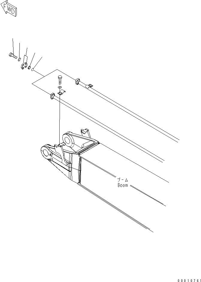 Схема запчастей Komatsu PC308USLC-3 - ЭЛЕМЕНТЫ (СТРЕЛА)(№-) РАЗНОЕ