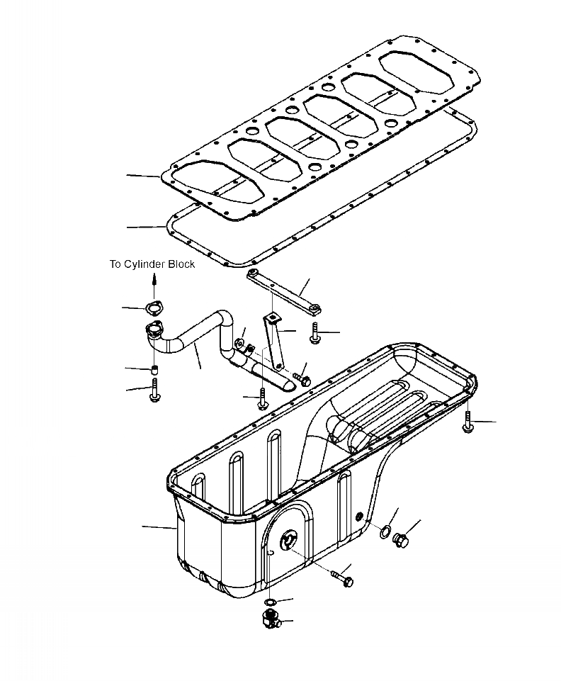 Схема запчастей Komatsu PC350HD-8 - A-AA МАСЛЯНЫЙ ПОДДОН И ВСАСЫВАЮЩИЙ ПАТРУБОК ДВИГАТЕЛЬ
